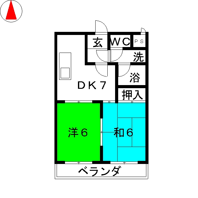 サマータイハイツの間取り