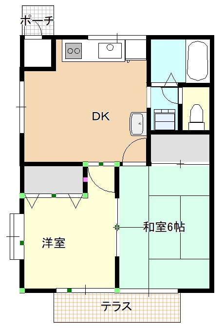 コーポグレースの間取り