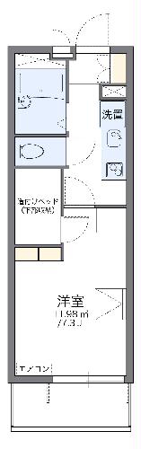 レオパレスラビホワ２３の間取り