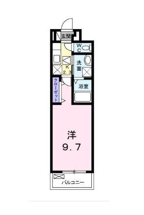 姫路市別所町別所のアパートの間取り