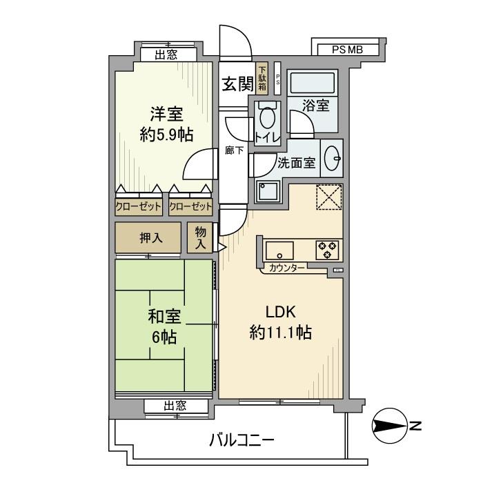 ライオンズガーデン洋光台の間取り