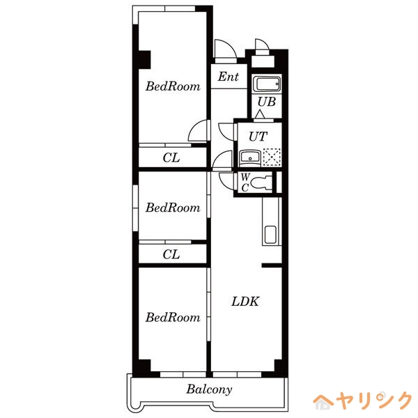 尾張旭市旭前町のマンションの間取り