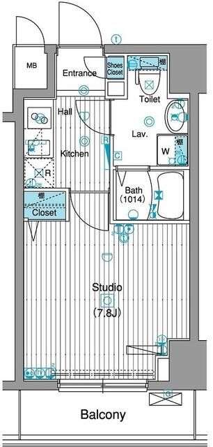 グランド・ガーラ銀座の間取り