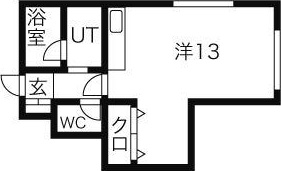 札幌市中央区南六条西のマンションの間取り
