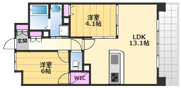 Sophia Court 宿院の間取り