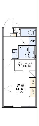 レオパレスＦＵＫＩＡＧＥの間取り