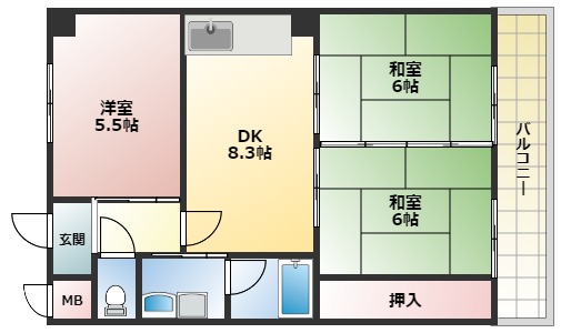 第三大森マンションの間取り