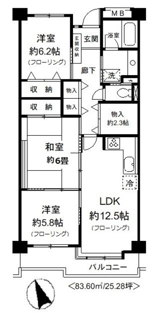 レジデンス岸和田の間取り