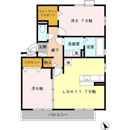 リビングタウン阿倉川　Aの間取り