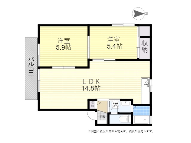 ベルハイツ　Ｂ棟の間取り