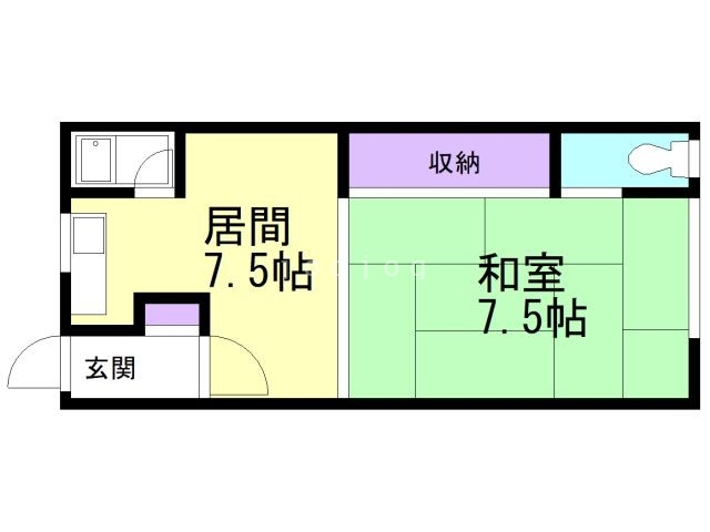 協和マンション（左）の間取り