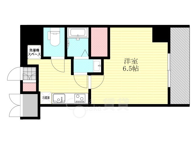 大阪市淀川区木川西のマンションの間取り