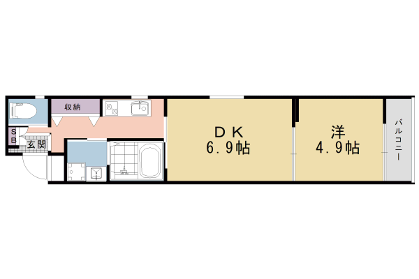 フォーリアライズ京都東寺の間取り