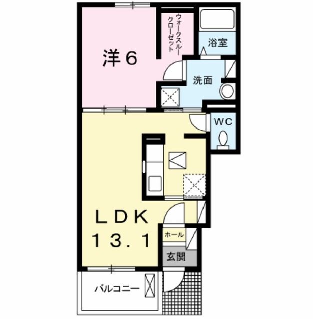 安達郡大玉村大山のアパートの間取り