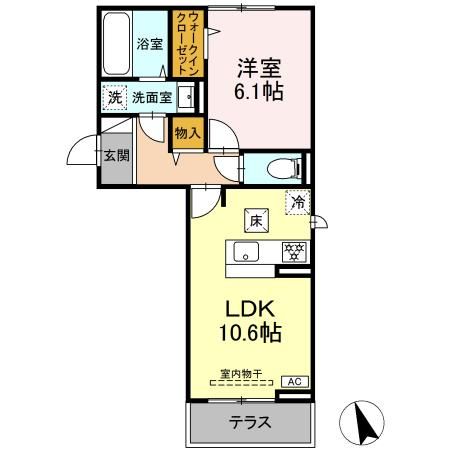 GRAND D-ROOM渚の間取り