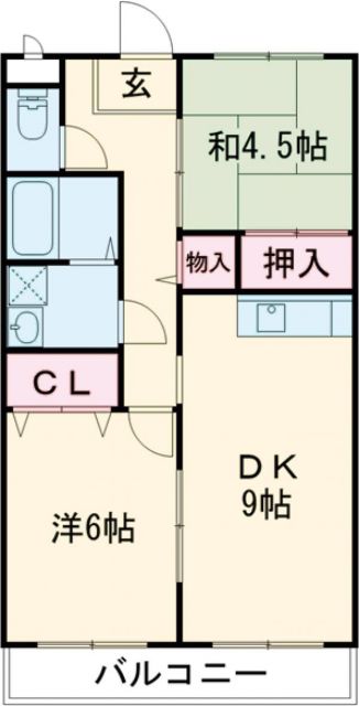 ライフ平田Iの間取り