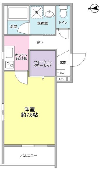 川崎市宮前区宮崎のマンションの間取り