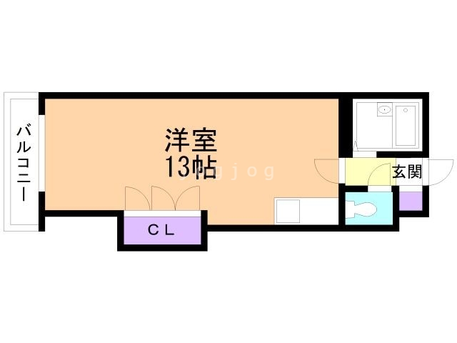 【石狩郡当別町園生のマンションの間取り】