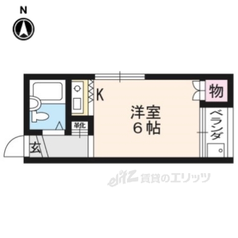 【京都市上京区上生洲町のマンションの間取り】