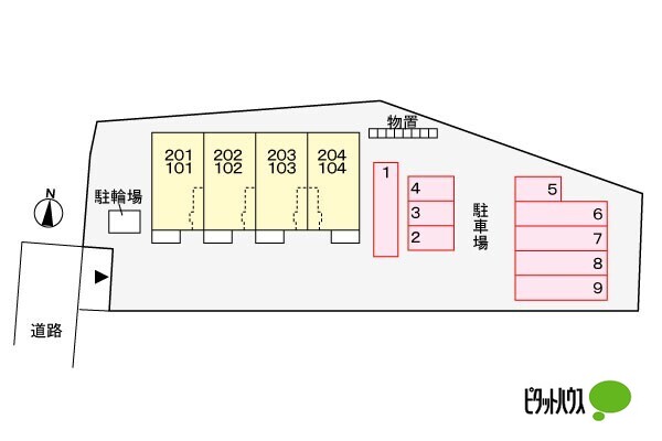 【グランツの駐車場】