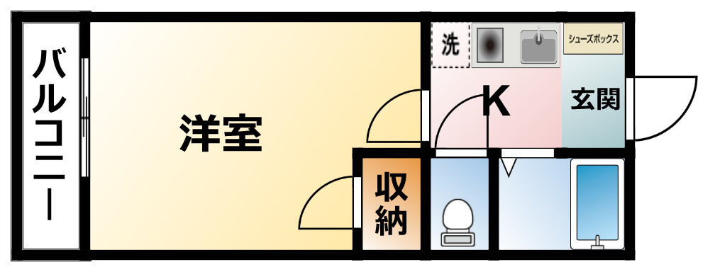 東金市求名のアパートの間取り