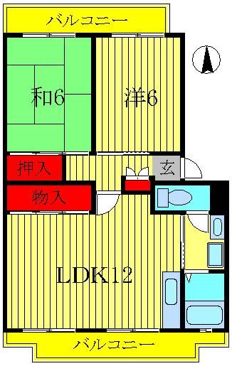 パークシティ白扇２号棟の間取り