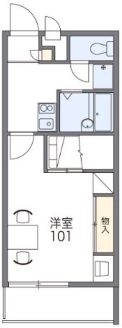 高松市鬼無町藤井のアパートの間取り