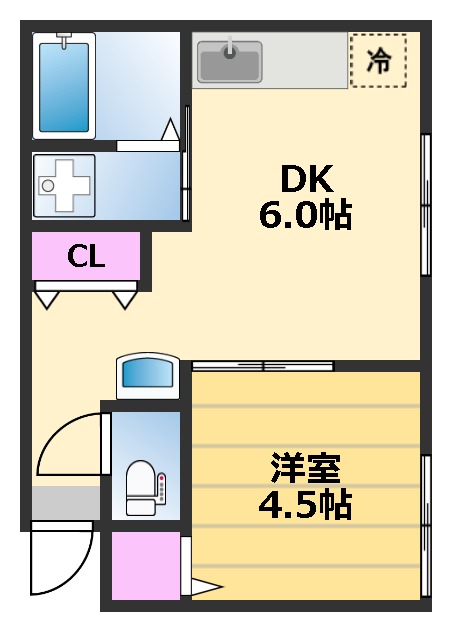 中五室谷マンションの間取り