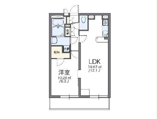 レオパレスエクセル耳成の間取り