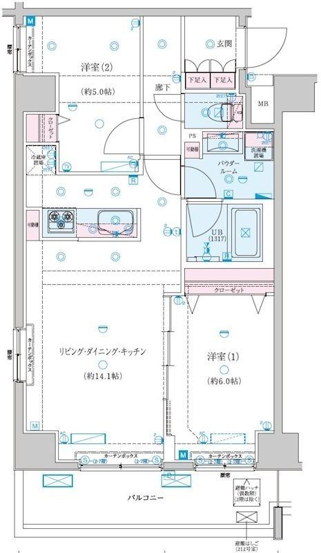 ジェノヴィア新子安の間取り