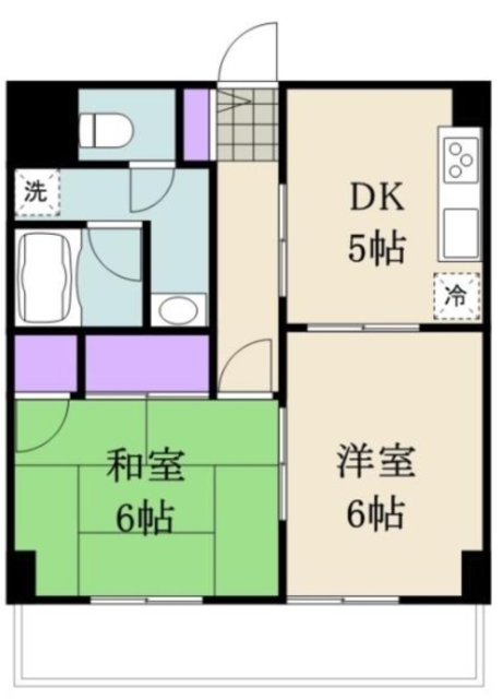 サンハイム原木中山の間取り