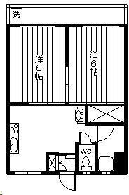 クラージュＴｗｏの間取り