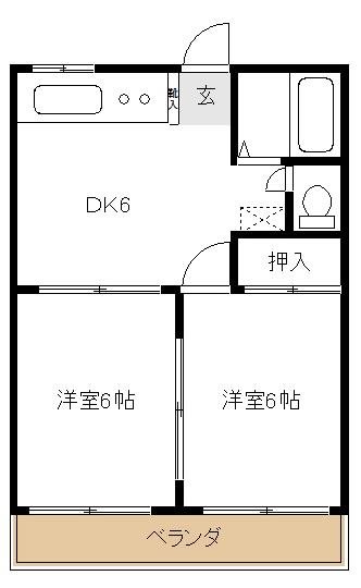 サンセリテくらなみAの間取り