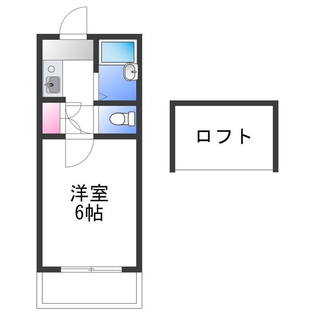 岸和田市流木町のアパートの間取り