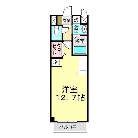 下関市清末西町のアパートの間取り