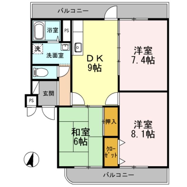 エミネンスさくらの間取り