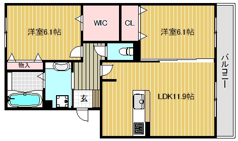 セジュールクオンの間取り