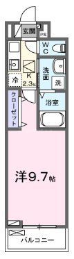 足立区竹の塚のアパートの間取り