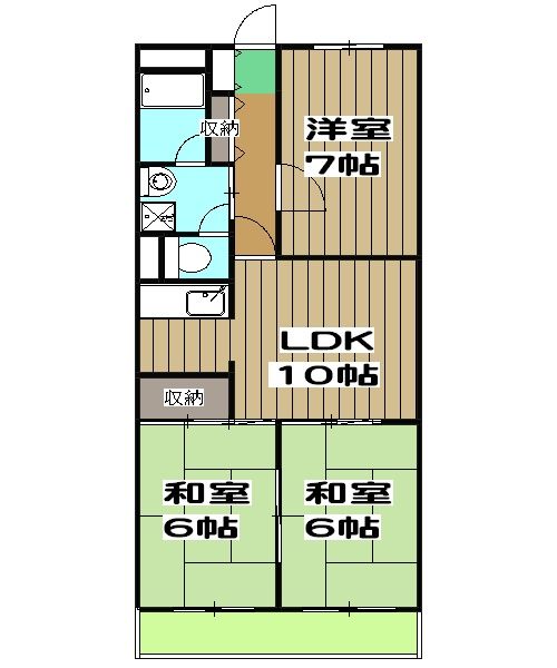 第２コーポ藤岡の間取り