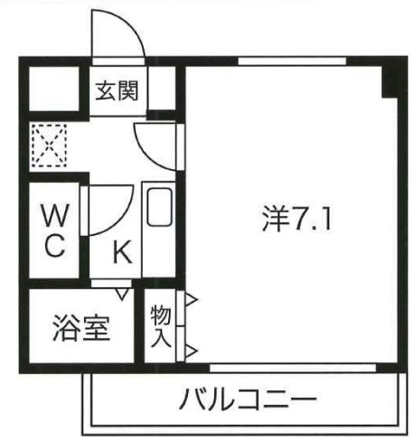 明石市魚住町鴨池のマンションの間取り