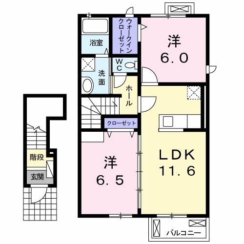 【ベルメゾン　Ａの間取り】