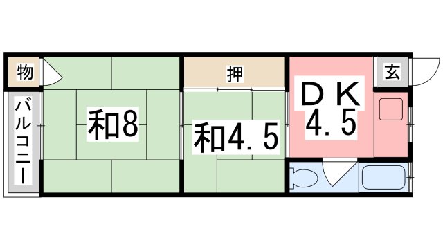 ゆめさきコーポの間取り