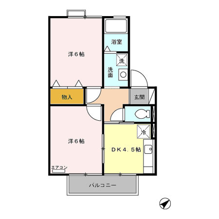 ウィングス三郷　A/B B　大の間取り