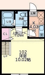 日野市南平のアパートの間取り