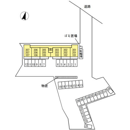 【中巨摩郡昭和町西条のマンションの駐車場】