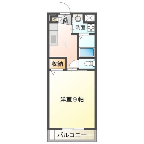 アンジュール川方の間取り