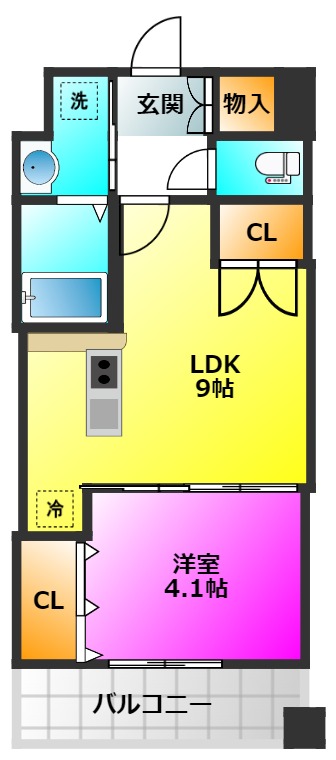 LIBRA井尻 (リブライジリ)の間取り