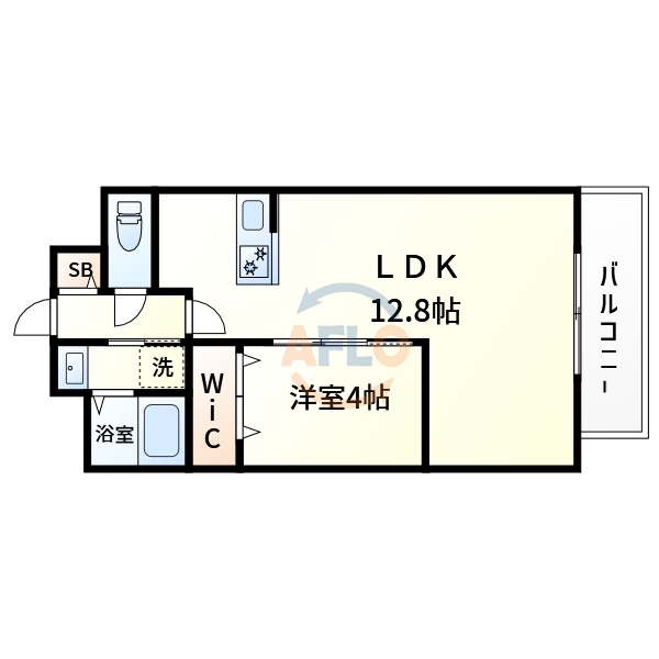 仮）天王寺区烏ヶ辻共同住宅の間取り