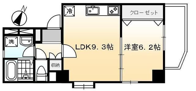 川崎市川崎区小川町のマンションの間取り