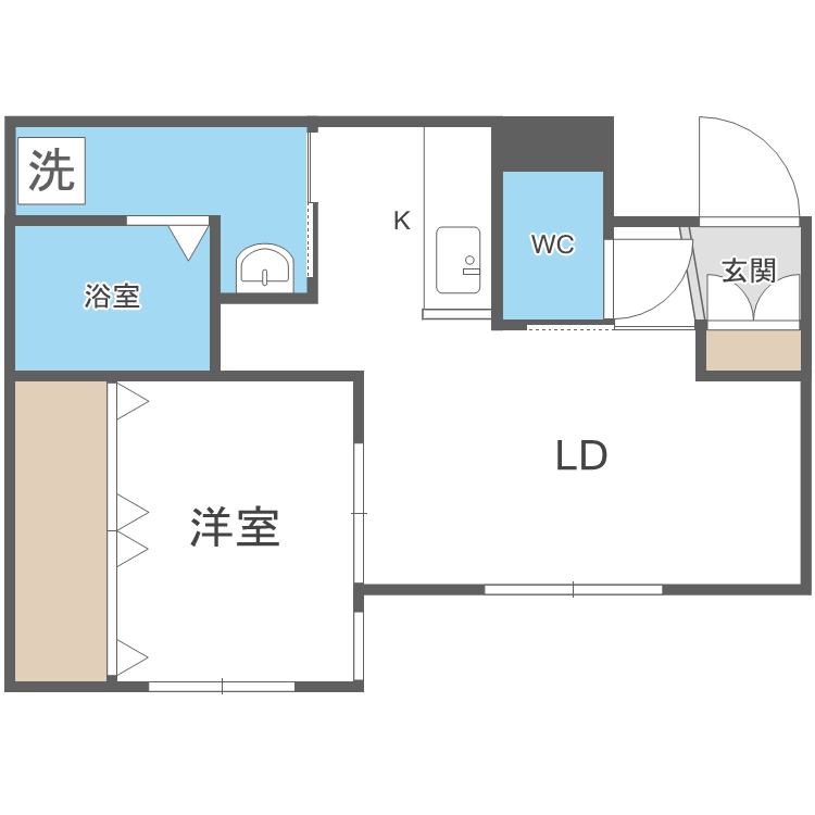 Ｔｅｒｒａｃｅ　Ｋａｓｕｍｉの間取り